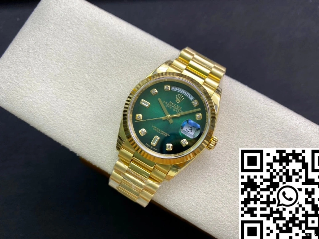 Yellow Factory Green Gold Day-Date Dial M128238-0069 EW Gradual Rolex 1019